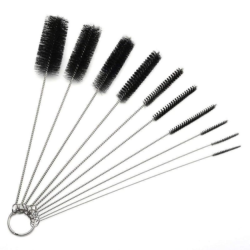 desin Long Straw Brush, Nylon Pipe Tube Cleaner 8.2-ihch 10 Different Diameters Set of 10 - Image 1